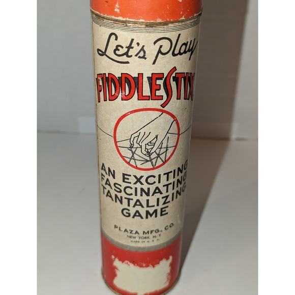 Vintage Fiddle S\tix Antique Game Plaza Wooden Toy Wood Decor Complete - Picture 4 of 5